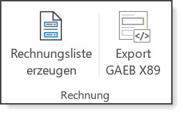 Excel-Aufma fr GAEB-Online 2023: Rechnung aus GAEB-Aufma
